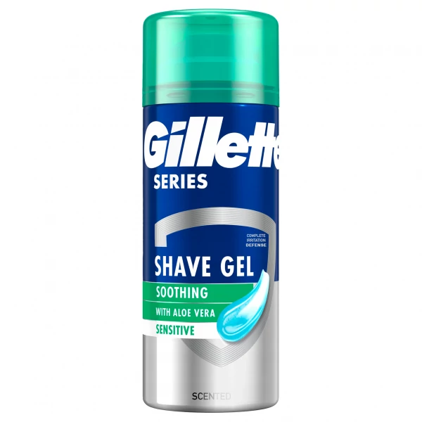 Гель для бритья Gillette Series Shave Gel Soothing With Aloe Vera успокаивающий 75 мл ЕС