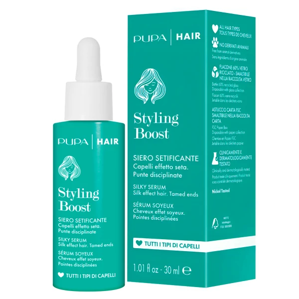 Сыворотка для волос Pupa Hair Styling Boost Silky Serum 30 мл ЕС