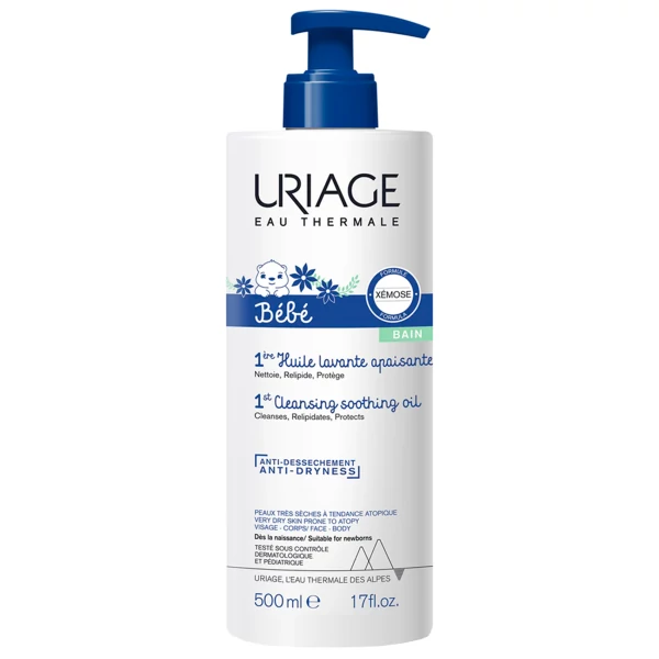 Успокаивающее масло Uriage Baby Cleansing 500 мл ЕС