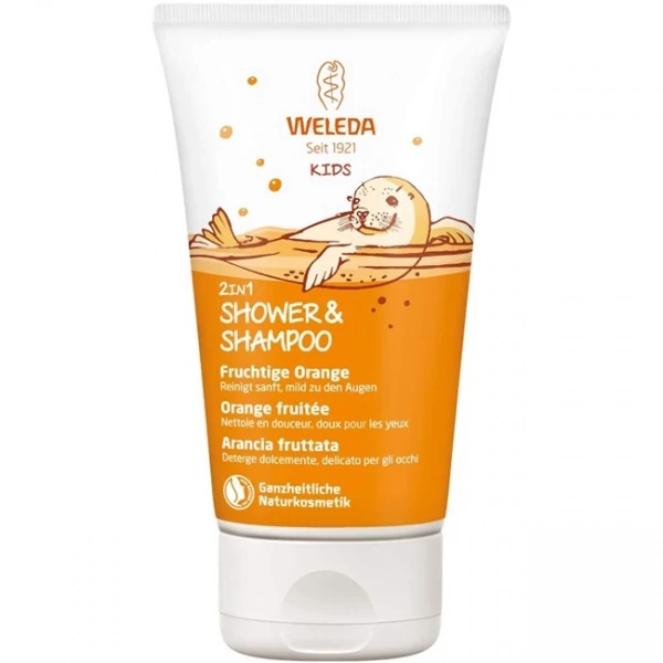 Детский шампунь-гель 2 в 1 Weleda Orange 2 в 1 150 мл ЕС