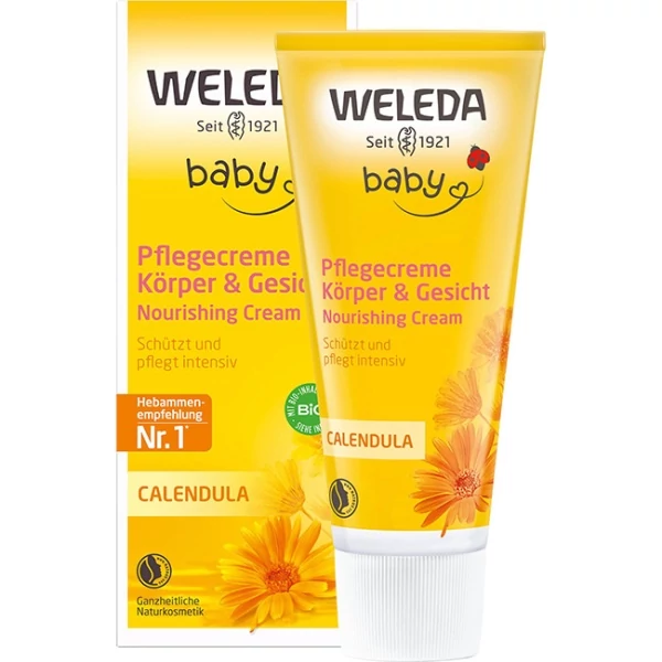 Детский крем для тела Weleda Calendula Увлажняющий 75 мл ЕС