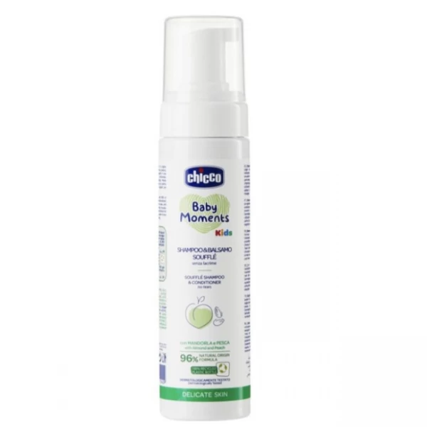 Детский шампунь и гель для тела CHICCO Baby Moments 0+ 2 в 1 150 мл ЕС