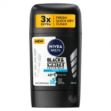 Антиперспирант-стик Nivea Men Black &amp; White Invisible Fresh 48H 50 мл ЕС