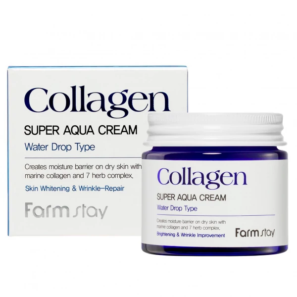 Крем для лица Farmstay Collagen Super Aqua увлажняющий 80 мл ЕС