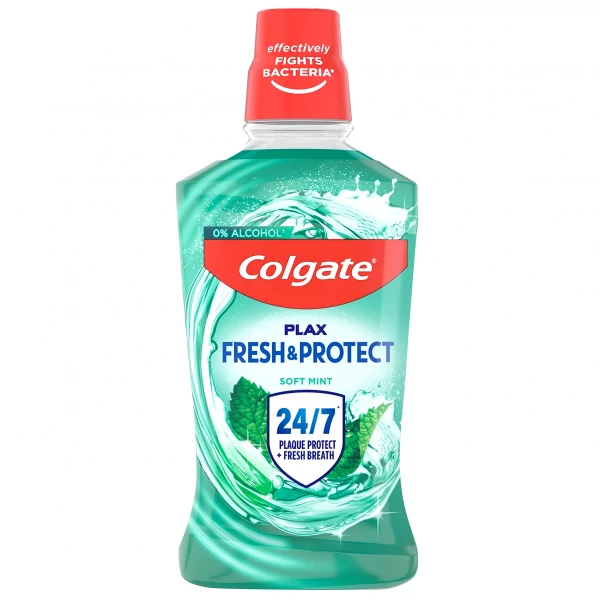 Ополаскиватель Colgate Plax Fresh Protect Soft Mint без алкоголя 500 мл ЕС