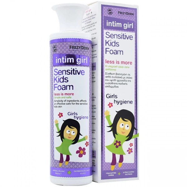 Пенка для интимной гигиены для девочек Frezyderm Sensitive Kids Intim Girl Foam 250 мл ЕС