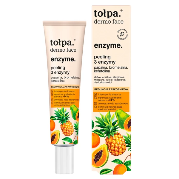 Энзимный пилинг Tolpa Dermo face Sebio 3 энзимы 40 мл ЕС