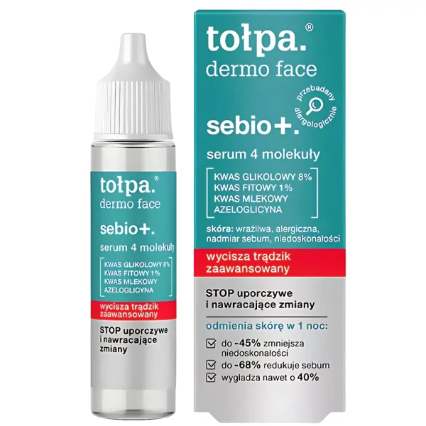 Сыворотка для лица Tolpa Dermo Face Sebio Max Effect Serum 4 молекулы 20 мл ЕС