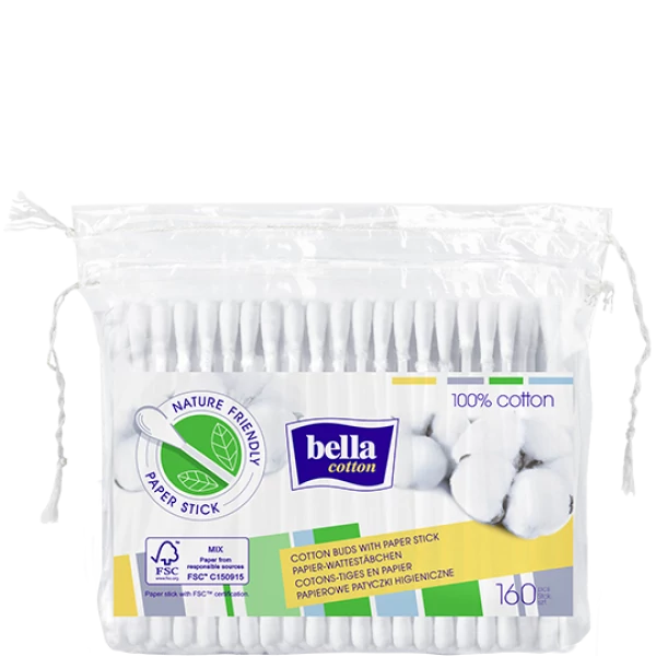 Ватные палочки Bella 160 шт ЕС