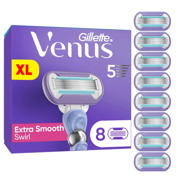 Сменные кассеты (лезвия) Gillette Venus Swirl Extra Smooth Swirl XL 8 шт ЕС