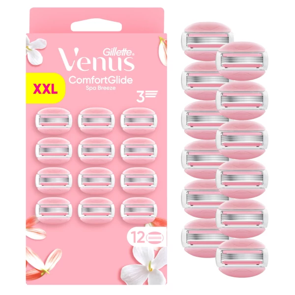 Сменные кассеты (лезвия) Gillette Venus Comfortglide Spa Breeze (12 шт.) ЕС