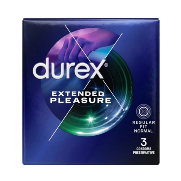 Презервативы Durex Extended Pleasure из латекса 3 шт ЕС