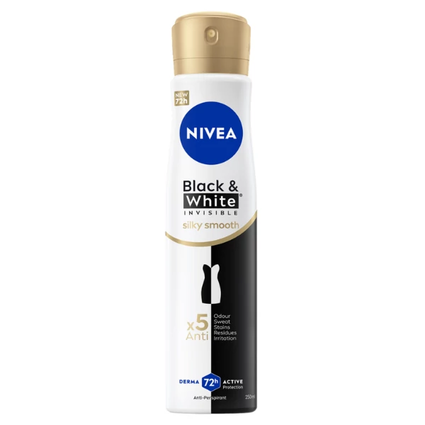Антиперспирант-спрей Nivea Black&amp;White Silky Smooth 150 мл ЕС