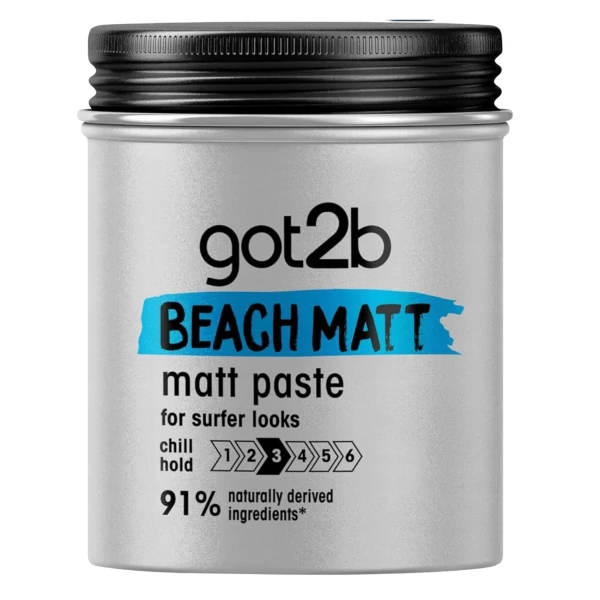 Матирующая паста для волос Schwarzkopf Got2b Beach Matt Paste 100 мл ЕС