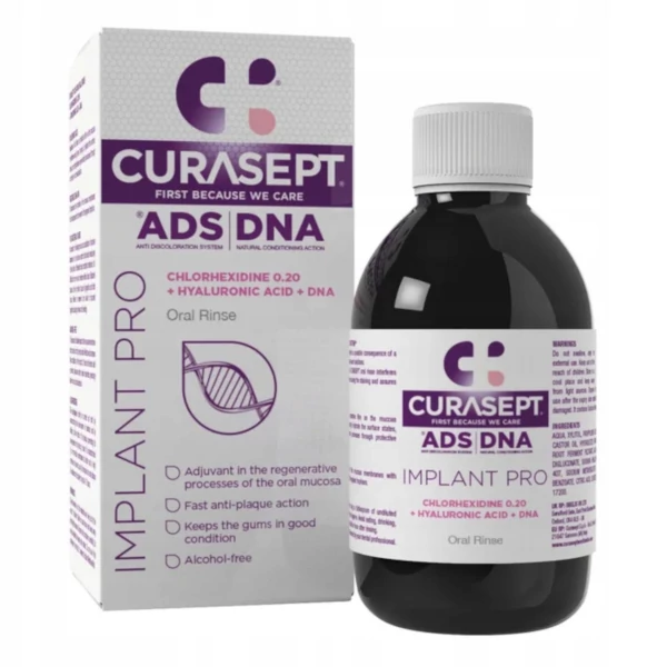 Ополаскиватель для полости рта Curasept ADS IMPLANT PRO с хлоргексидином 0,20% 200 мл ЕС