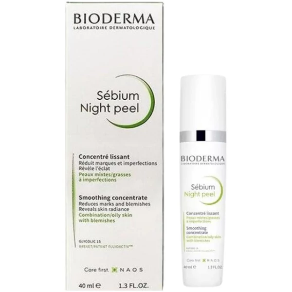 Концентрат для лица Bioderma Sebium Night Peel Разглаживающий 40 мл ЕС