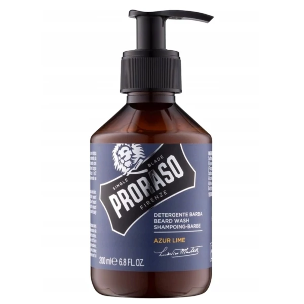Шампунь для бороды Proraso Beard Shampoo Azur Lime освежающий 200 мл ЕС