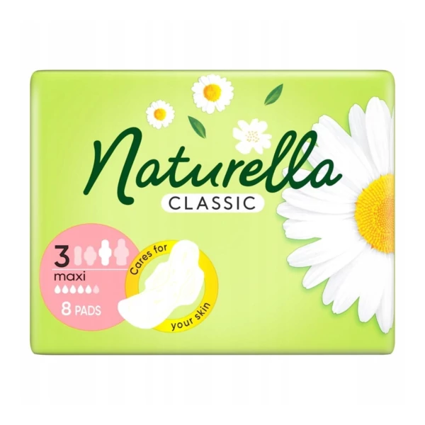Прокладки с крылышками Naturella Classic 3 Maxi 8 шт ЕС