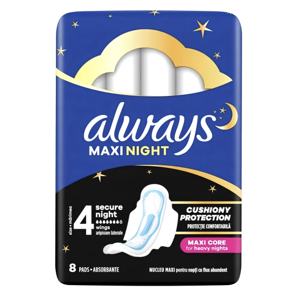 Ночные прокладки Always Maxi Night с крылышками 8 шт ЕС