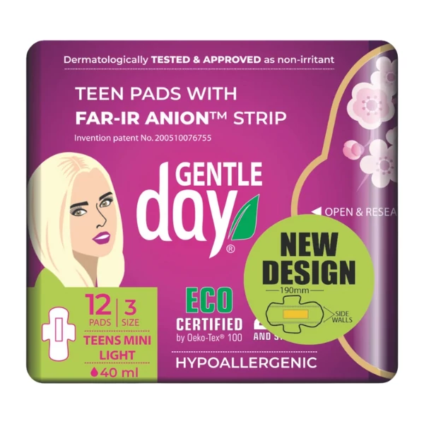 Прокладки Gentle Day Teens MINI FAR-IR размер 3 12 шт ЕС