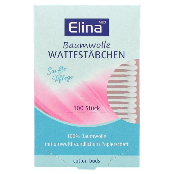 Ватные палочки Elina 100 шт ЕС