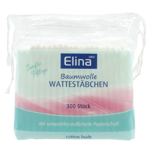 Ватные палочки Elina 300 шт ЕС