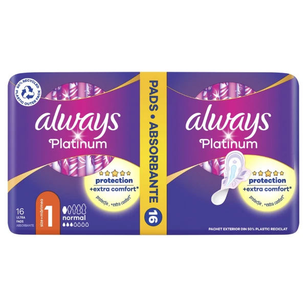 Прокладки Always Platinum Normal 1 16 шт ЕС
