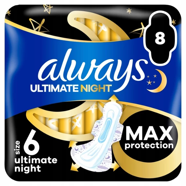 Прокладки Always Ultimate Night 8 шт ЕС
