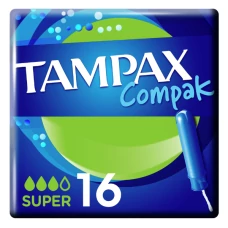Тампоны Tampax Compak 2в1 Super 16 шт. ЕС