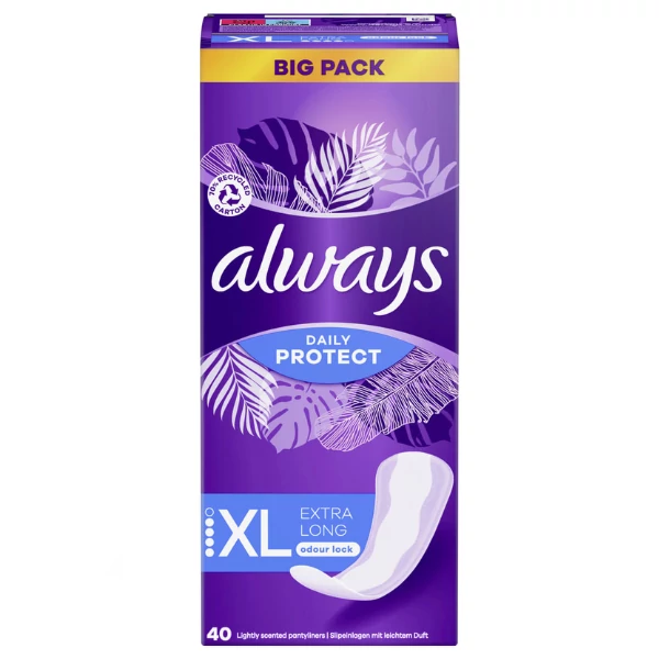 Ежедневные гигиенические прокладки Always Daily Protect Extra Long 40 шт ЕС