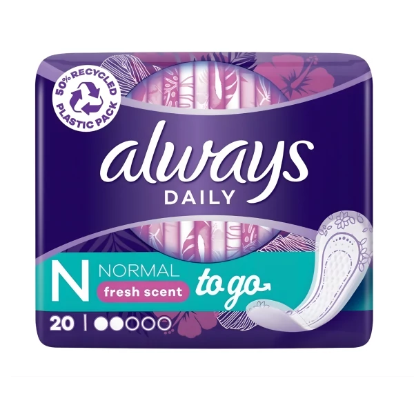 Ежедневные прокладки Always Daily Normal To Go Fresh 20 шт ЕС