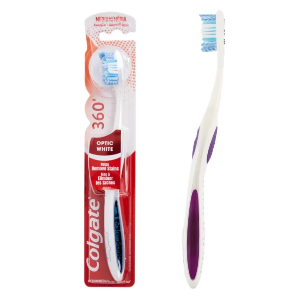 Зубная щетка Colgate 360 Optic White Средней жесткости ЕС