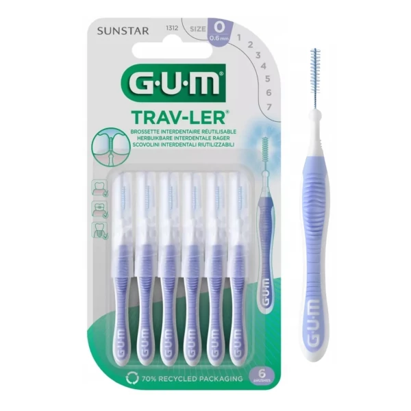 Межзубные щетки Gum Trav-Ler 0,6 мм 6 шт ЕС