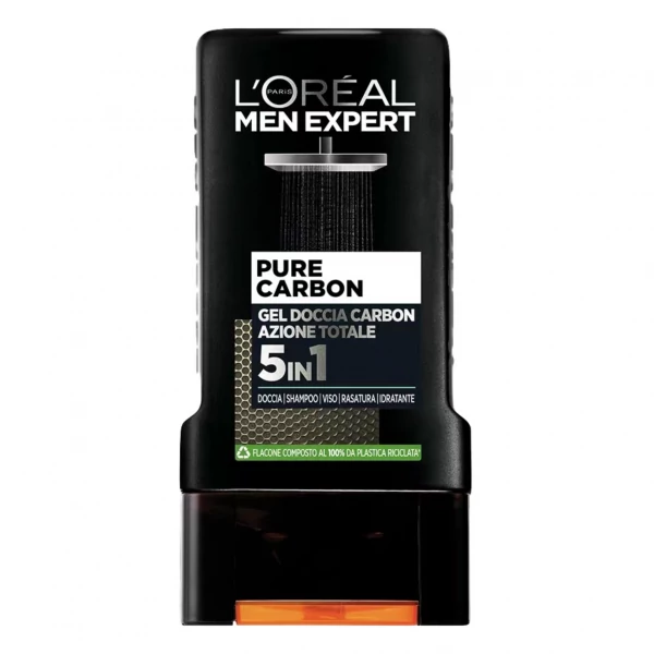 Гель для душа L'Oréal Men Expert Pure Carbon 5 в 1 с углем 300 мл ЕС
