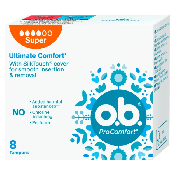 Тампоны O.B ProComfort Super 8 шт ЕС