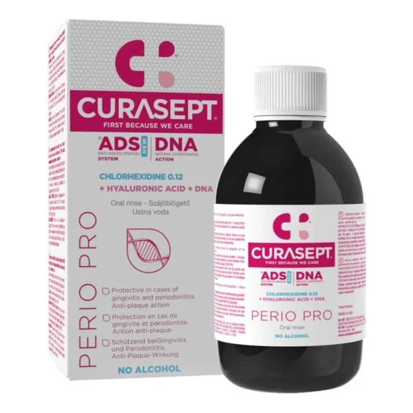 Ополаскиватель для полости рта Curasept ADS DNA Perio Pro с хлоргексидином 0,12% 200 мл ЕС