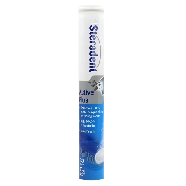 Таблетки для чистки зубных протезов Steradent Active Plus 30 шт ЕС