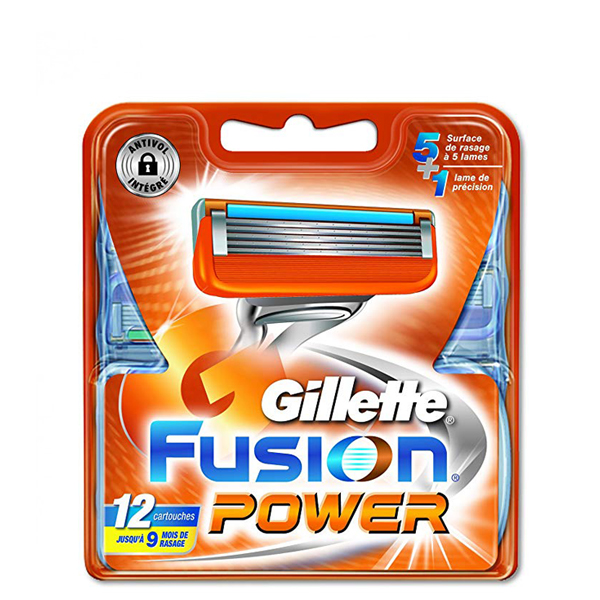 Gillette Fusion Power лезвия (сменные кассеты) 12 шт.