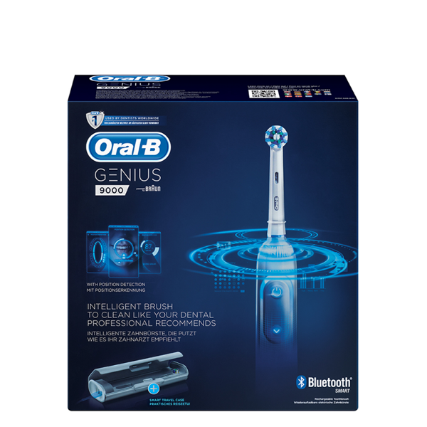 Зубная щетка Oral-B D701.545.6HX White Genius 9000 с Bluetooth + Smart Ring